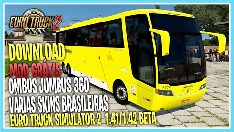 MOD ONIBUS JUMBUSS 360 PARA EURO TRUCK SIMULATOR 2 1.41 1.42 BETA