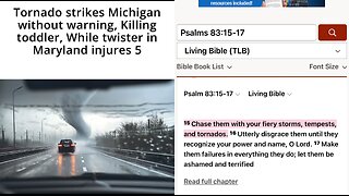 Tornado 🌪️ strikes Michigan without warning deleting toddler while twister in Maryland injures 5