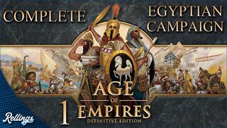 Age of Empires: Definitive Edition (PC) Ascent of Egypt | Full Campaign (No Commentary)
