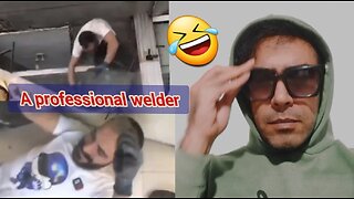 A professional welder