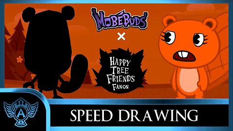 Speed Drawing: Happy Tree Friends Fanon - Wacky Detachy | Mobebuds Style