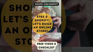 Etsy and Shopify #shorts Watch our Tutorial for Etsy Sellers, Let's Build an Online Store!