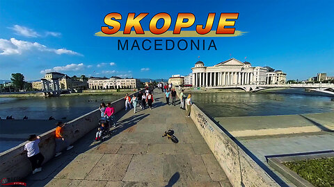 WALK WALKING TOUR *Insta360 X3* | Skopje Macedonia | Travel journey