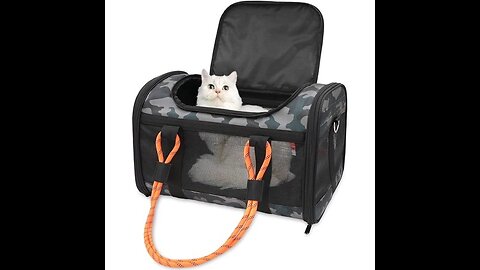 Cat Carriers Dog Carrier Pet Carrier for Small Medium Cats Dogs Puppies of 15 Lbs, TSA Airline...