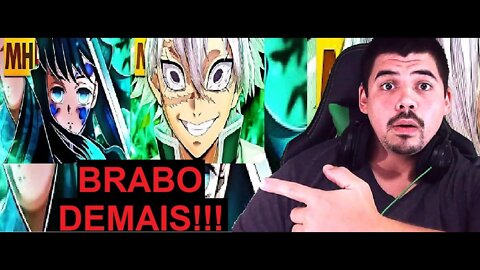 REACT 2 EM 1 Vibe Muichiro Tokito E Sanemi Shinazugawa - MHRAP - MELHOR DO MUNDO