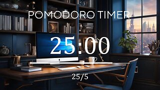 25/5 Pomodoro Timer 🌳 Lofi + Frequency for Relaxing, Studying and Working 🌳