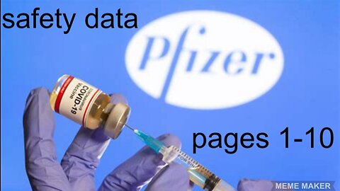 CONFIDENTIAL PFIZER SAFETY DATA pages 1-10