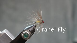 “Crane” Fly - tied with dark dun rooster cape