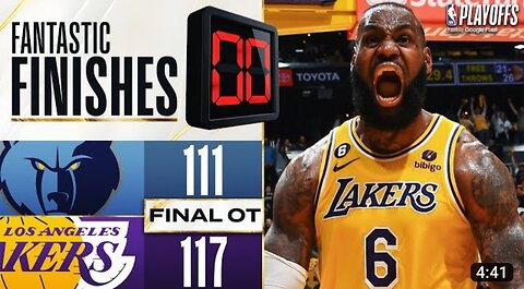 WILD OVERTIME ENDING Grizzlies vs Lakers - Game 4! _ April 24, 2023 | FAsonic525