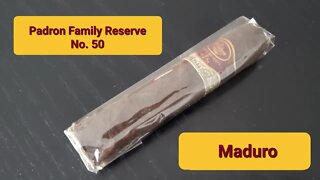 Padron Family Reserve No. 50 Maduro cigar review.