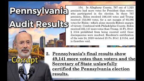 #pennsylvania Presidential Election Audit Findings! #LiveFreeOrDiePodcasts Discussion