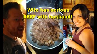 Wife has serious beef with husband! Domestic dispute!