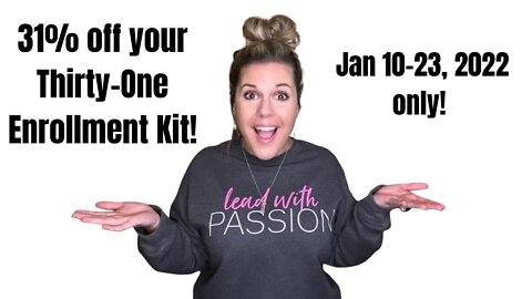 Enroll as a Thirty-One Consultant for 31% off in Jan w/ Ind. Director, Andrea Carver