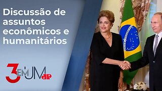 Presidente do Banco dos Brics, Dilma Rousseff se reúne com Vladimir Putin na Rússia