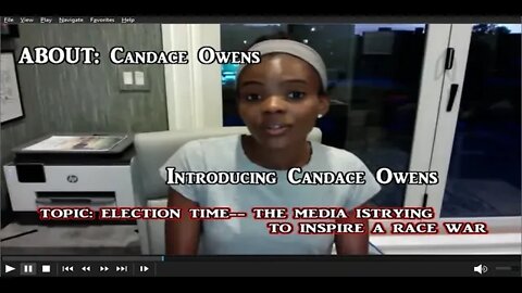 ABOUT Candace Owens - Topic -- THE MEDIA IS TRYING TO INSPIRE A RACE WAR