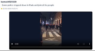 Some police stepped down in Paris and joined the people