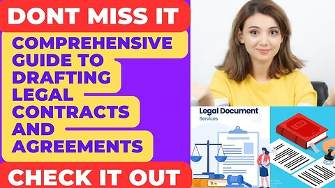 Contract Law, Legal Contracts Online, Draft Contract, Writing a Contract Agreement,