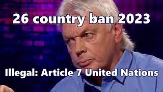 David Icke Banned from 26 countries Oct 2023