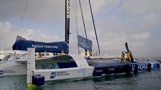 ARKEA ULTIM Challenge Race Around World. #2 (Eng) 6 32m Foiling Catamarans. French Sailor Superstars