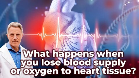 Inflammatiom & loss of oxygen to heart tissue