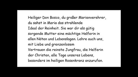 4. Tag Novene zum hl. Don Bosco