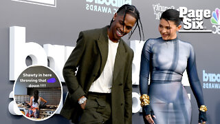 Travis Scott praises Kylie Jenner for 'throwing that ass down' in rare post
