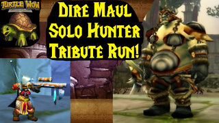 Dire Maul Tribute Solo Hunter (Turtle WoW Full Run)