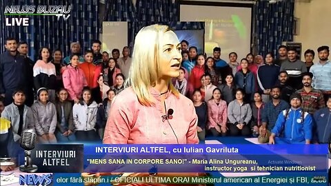 TV NEWS BUZAU - "INTERVIURI ALTFEL", cu Iulian Gavriluta. "MENS SANA IN CORPORE SANO!" - Maria Al…