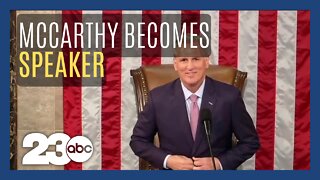 Rep. Kevin McCarthy voted in as House Speaker on 15th vote
