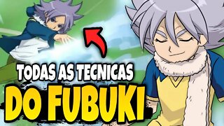 TODAS AS TECNICAS DO SHIROU FUBUKI DE SUPER ONZE | INAZUMA ELEVEN