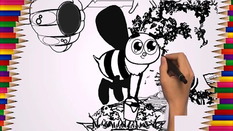 Como Desenhar Uma Abelha Com Mel | How to Draw a Bee | Desenhos Irados Nº 016 |2021