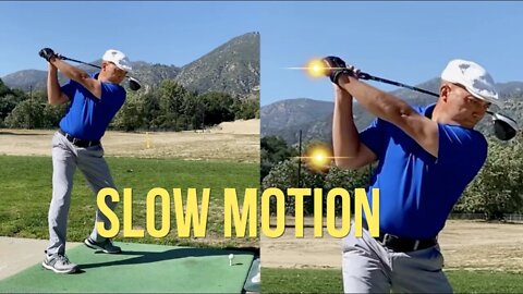 My Over the Top Miracle Golf Swing in SLOW MOTION!