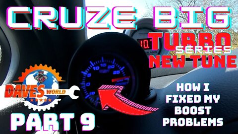 CRUZE 25psi of boost fix and throttle mod. CRUZE Missile big turbo build