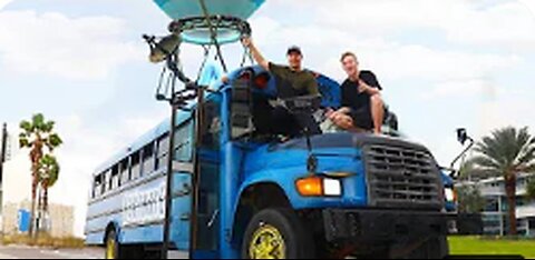 Surprising TFue With A Fortnite Battle Bus In Real Life