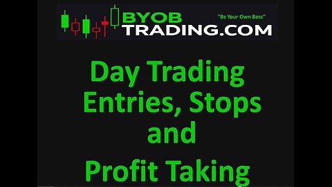 January 16th, 2023 BYOB Day Trading Entries, Stops and Profit Taking. For educational purposes only.