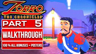 ZORRO THE CHRONICLES Gameplay Walkthrough PART 5 No Commentary (100% All Posters + Bonus Objectives)