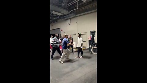 Caleb Plant hits Jermall Charlo in the face backstage