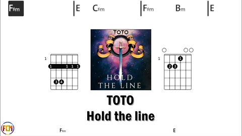 TOTO Hold the line (Backingtrack with vocals) - Guitar Chords & Lyrics HD