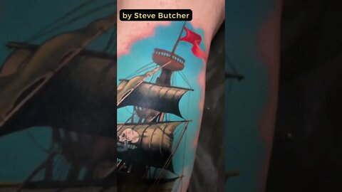 Stunning work by Steve Butcher #shorts #tattoos #inked #youtubeshorts