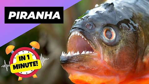 Piranha - In 1 Minute The Most Aggressive Fish | Top Animals