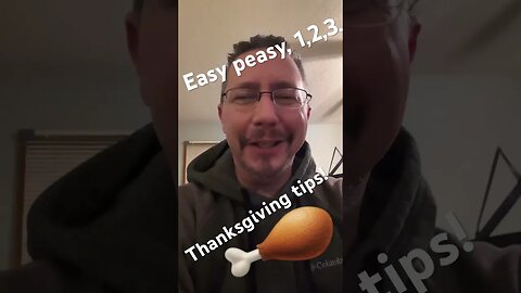 Thanksgiving tips, 1,2,3. This is so stupid. #funny #comedyjokes #comedy #podcast #thanksgiving￼