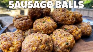 Smoked Sausage Balls, Game-day Appetizers on Pit Barrel Cooker