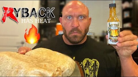 Fire Desert Fire Roasted Red Hot Sauce Review Chipotle Mukbang - Ryback Has Heat