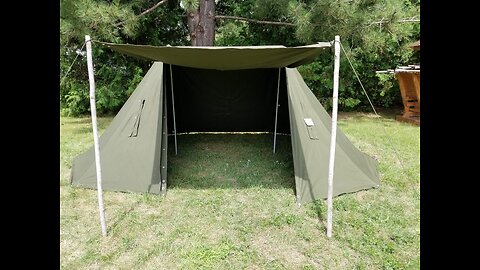 Polish Lavvu, Setting up the Alternate Shelter. Five different setups. Which one do you prefer.