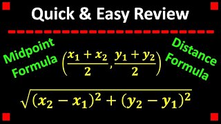 Midpoint and Distance Formula (Jae Academy)