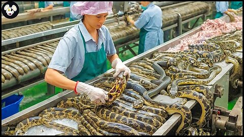 How Farmers Raise Millions of Snakes for Their Skin