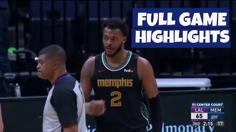 Los Angeles Lakers VS Memphis Grizzlies | Full Game Highlights | 20-2021 NBA Season