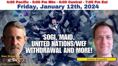 One on One With James Roguski on SOGI, MAID, Withdrawing From United Nations, Genocide and more!