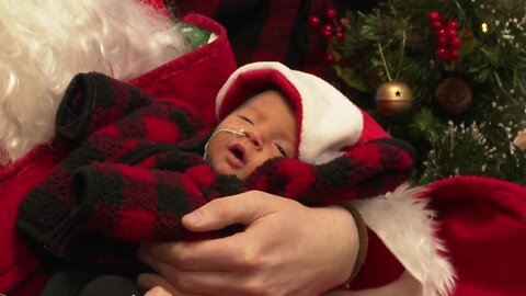 Santa stops by Sisters Hospital to spread holiday cheer to NICU families