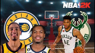 NBA2K: The Indiana Pacers vs The Milwaukee Bucks (Gameplay)